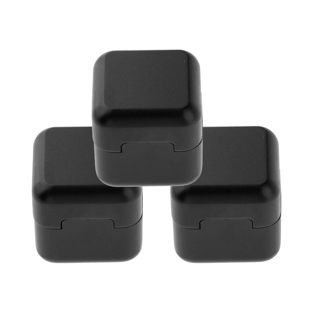 3x  Snooker Pool Billiards Cue Chalk Holder Case Cover Accessory Black