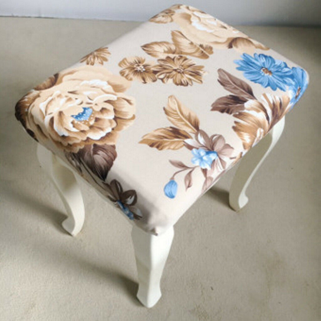 Stool face dust cover dressing table stool set Chinese style Flower 9