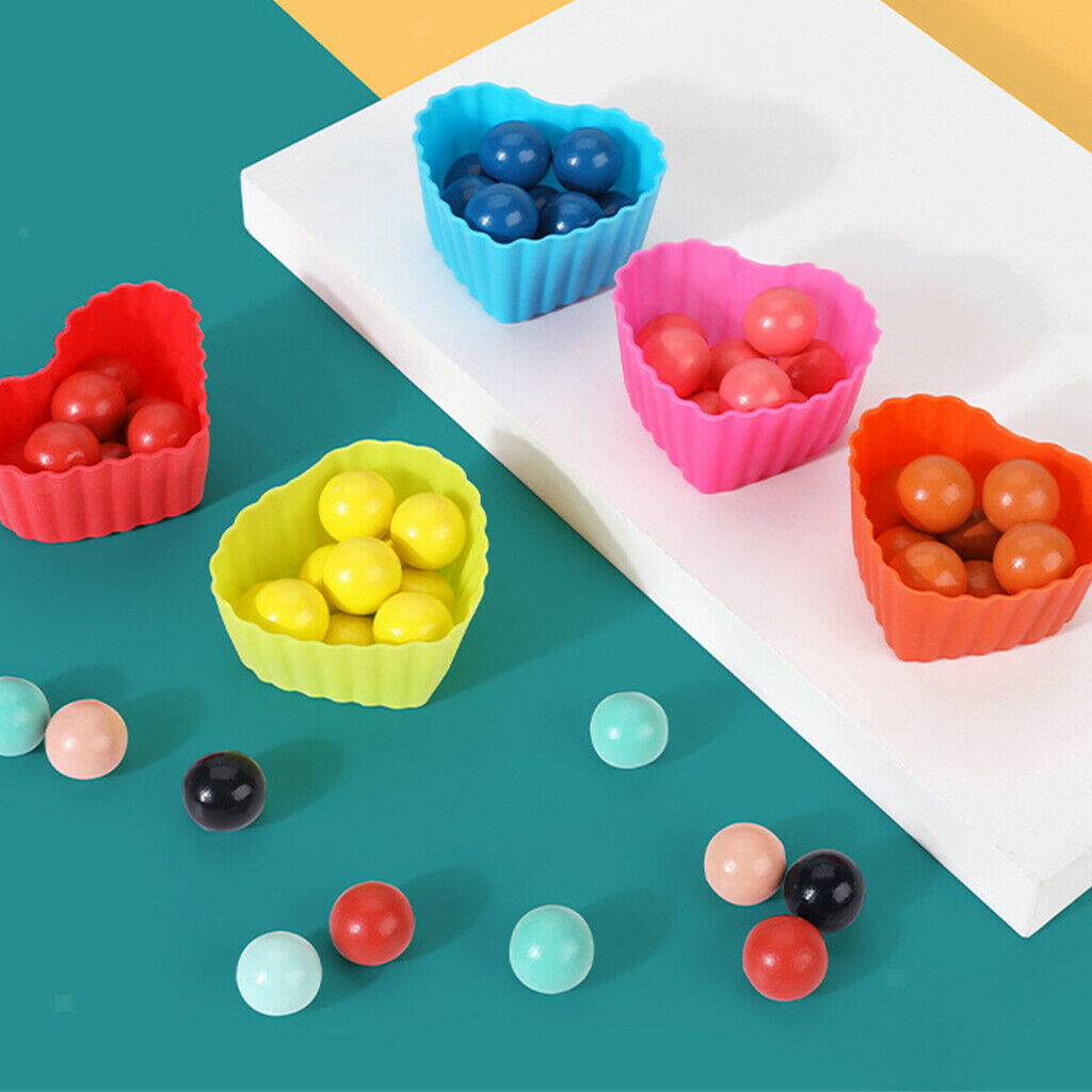 Wood Beads Game Board Early Children Preschool Toddler Toys Matching Game