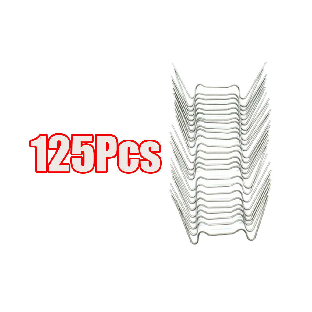 125 Pcs Glazing Clips Stainless Steel W Type 1.2mm Thick