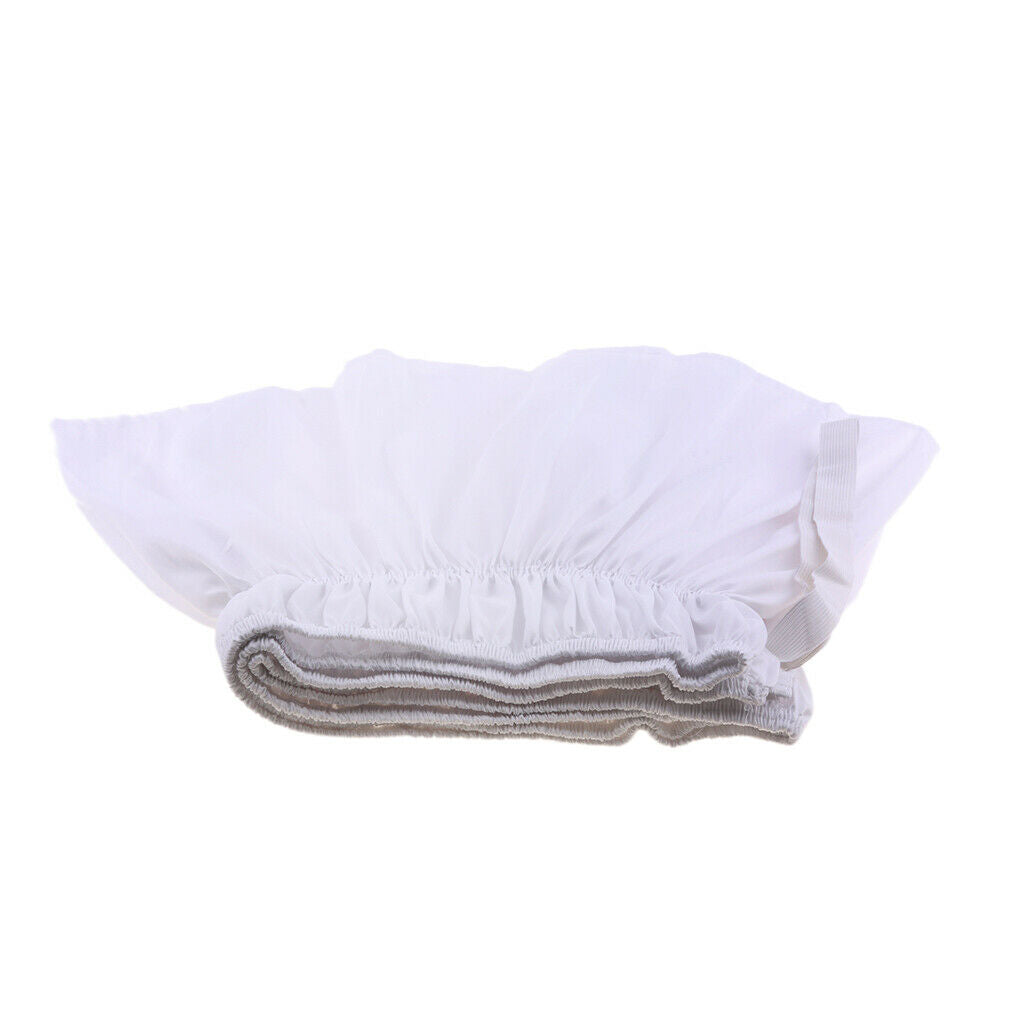 pure color elastic band bed skirt bed apron 180cmx200cm+38cm White