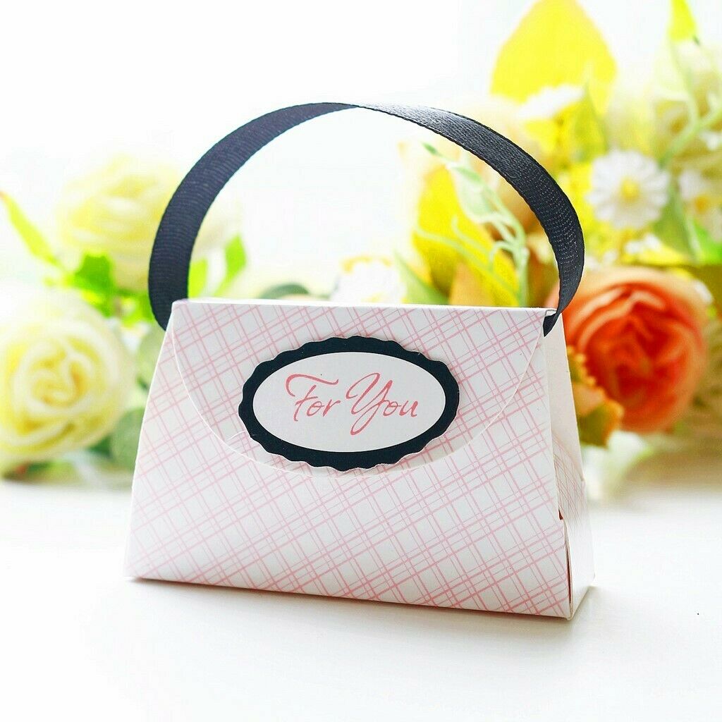 12PCS Elegant Paper Boxes Girl Shower Wedding Favor Candy Gift Party Supply