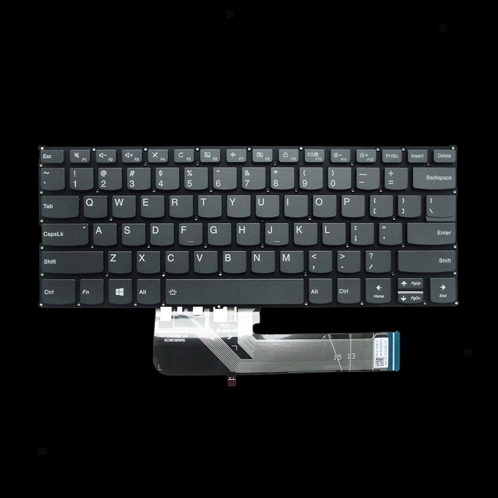 New Keyboard US Layout with Backlight For Lenovo Yoga 530-14 530-14ARR Gray