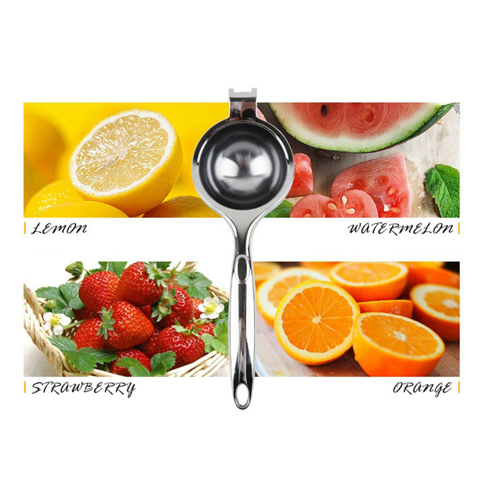 Manual Lemon Squeezer Heavy Duty, Premium Metal Lemon Orange Lime Citrus Press