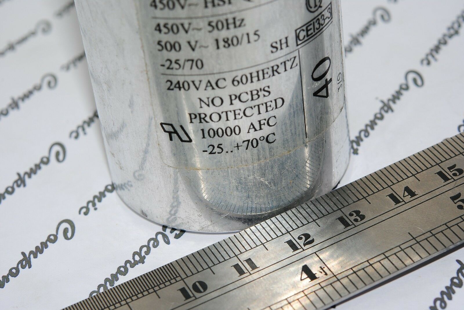 1pcs - ARCOTRONICS 40uF (40µF) 450V (50Hz) 5% Capacitor - C.87.0EE3 MKP