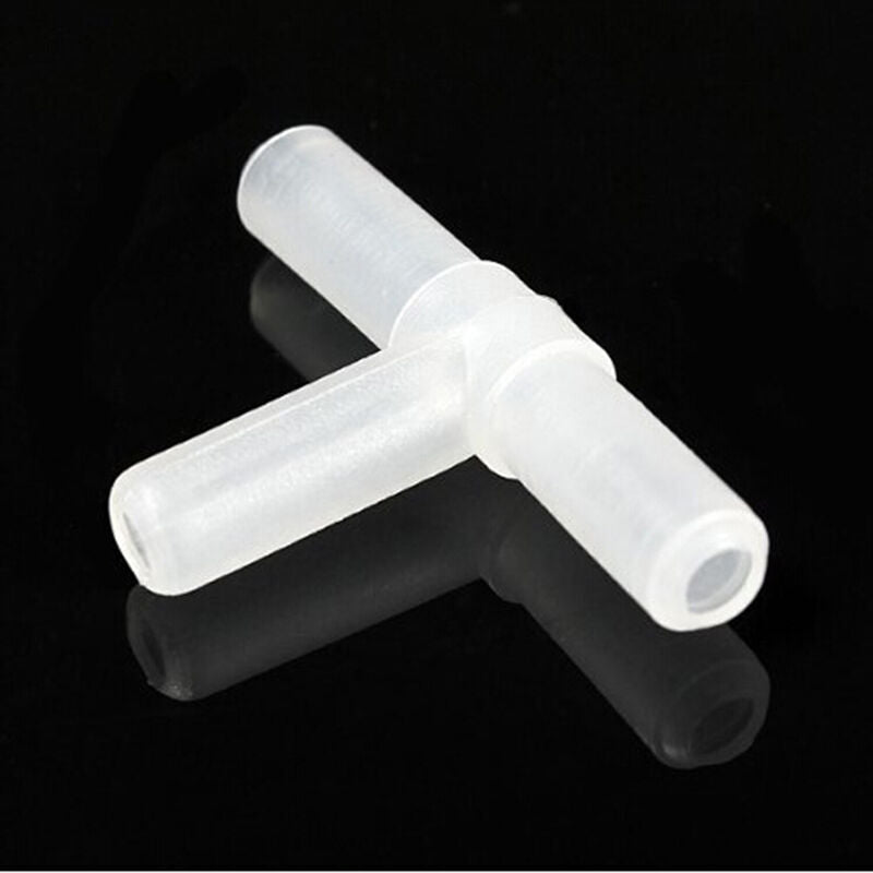 10x Plastic Tee's/"T"3-Way Aquariums Air Pumps Line Tubing Joints Connect.l8