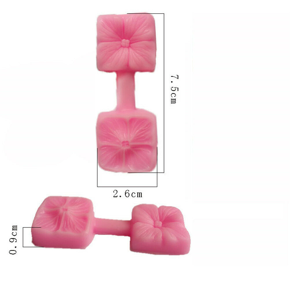 Square Flower Petal Silicone Fondant Cake Chocolate Decorating Baking Mol.l8
