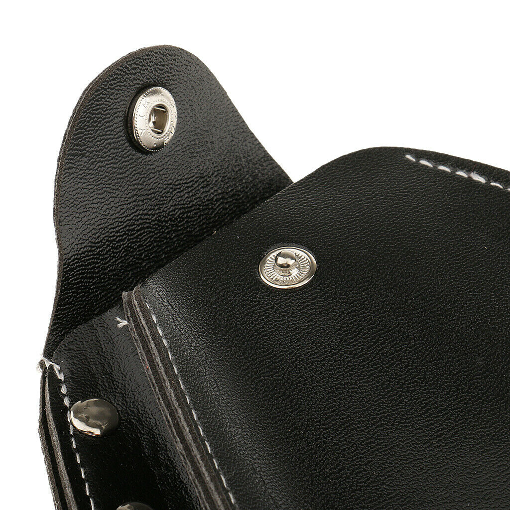 Black Shear Holster PU Leather Barber & Salon Leather Holster for Haircutting