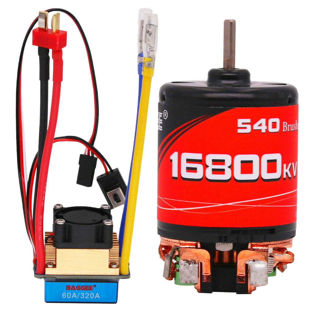 Brushed Motor with 60A/320A ESC for HSP Unlimited 94122, 94123 Crawler Car