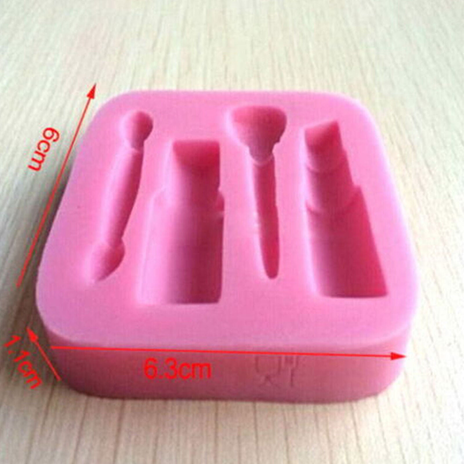 Lipstick Silicone Fondant Mould Cake Sugarcraft Chocolate Mold Decorating Baking