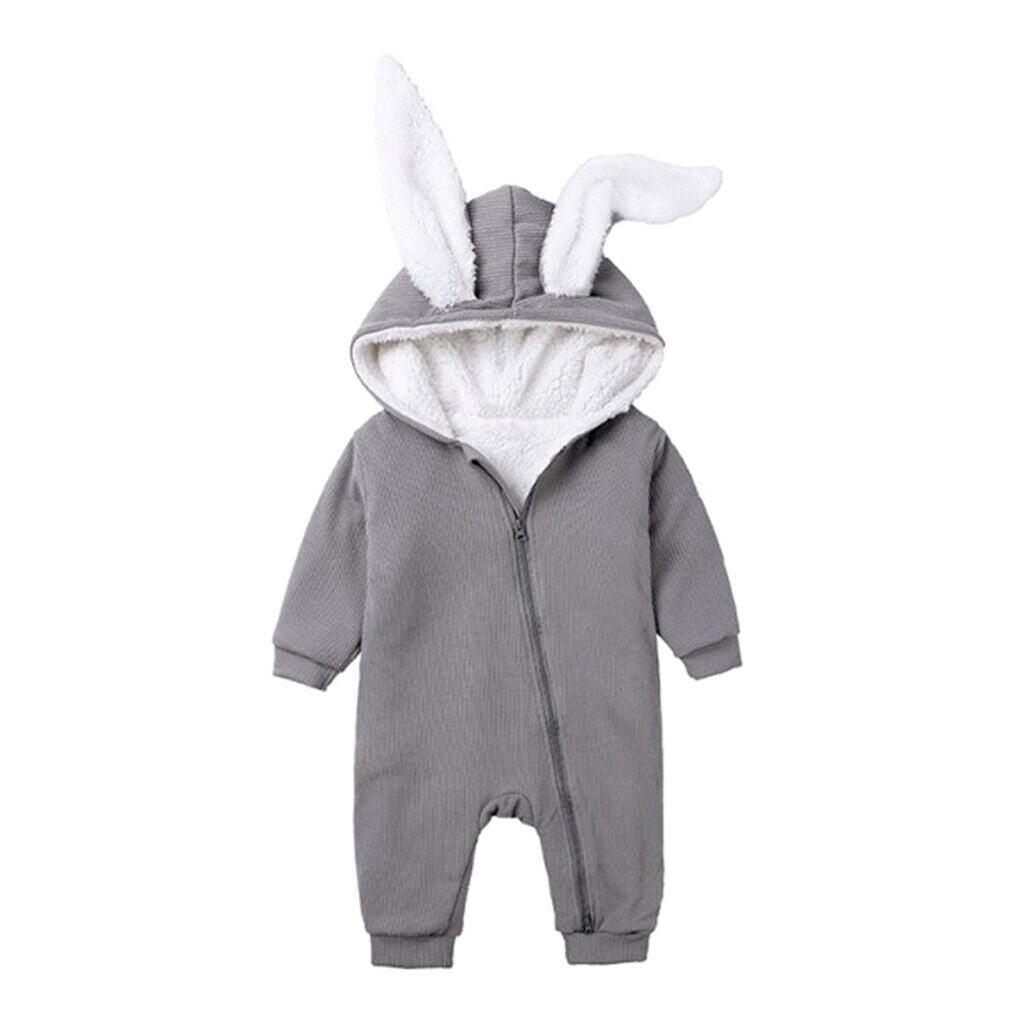 Newborn Infant Clothes Romper Jumpsuit for Baby Girl Boy Gray(3-6 Months)