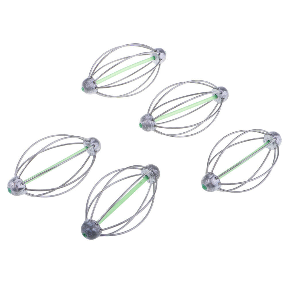 Fishing Baits Cage Spring Lure Inline Hanging Feeder 40g  without spring