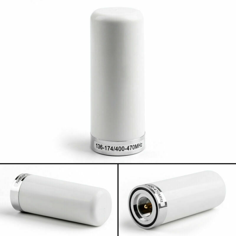 5Pc 9cm Short Dual Band Antenna HH-N2RS PL-259 For Mobile Radio UHF&VHF White B5