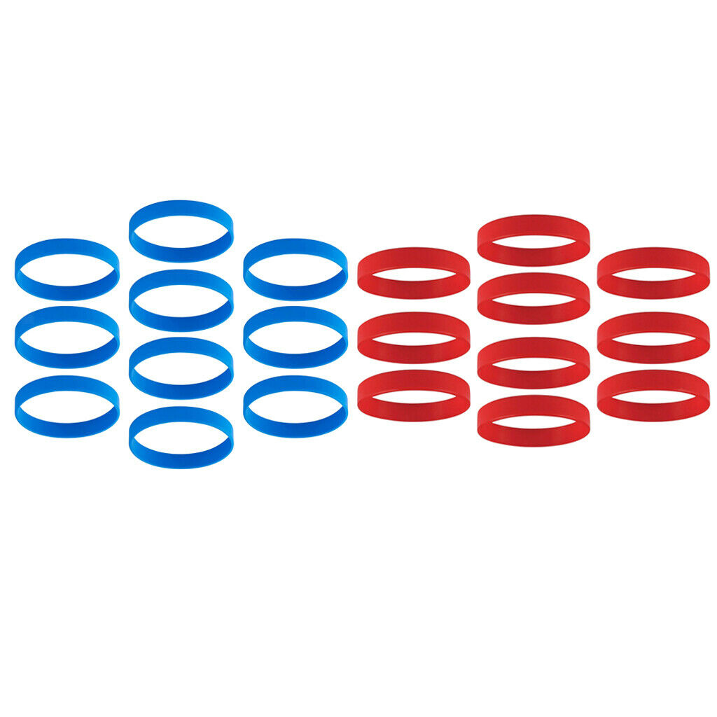 20 Pieces Silicone Bracelets Bulk Rubber Bracelets Bracelets