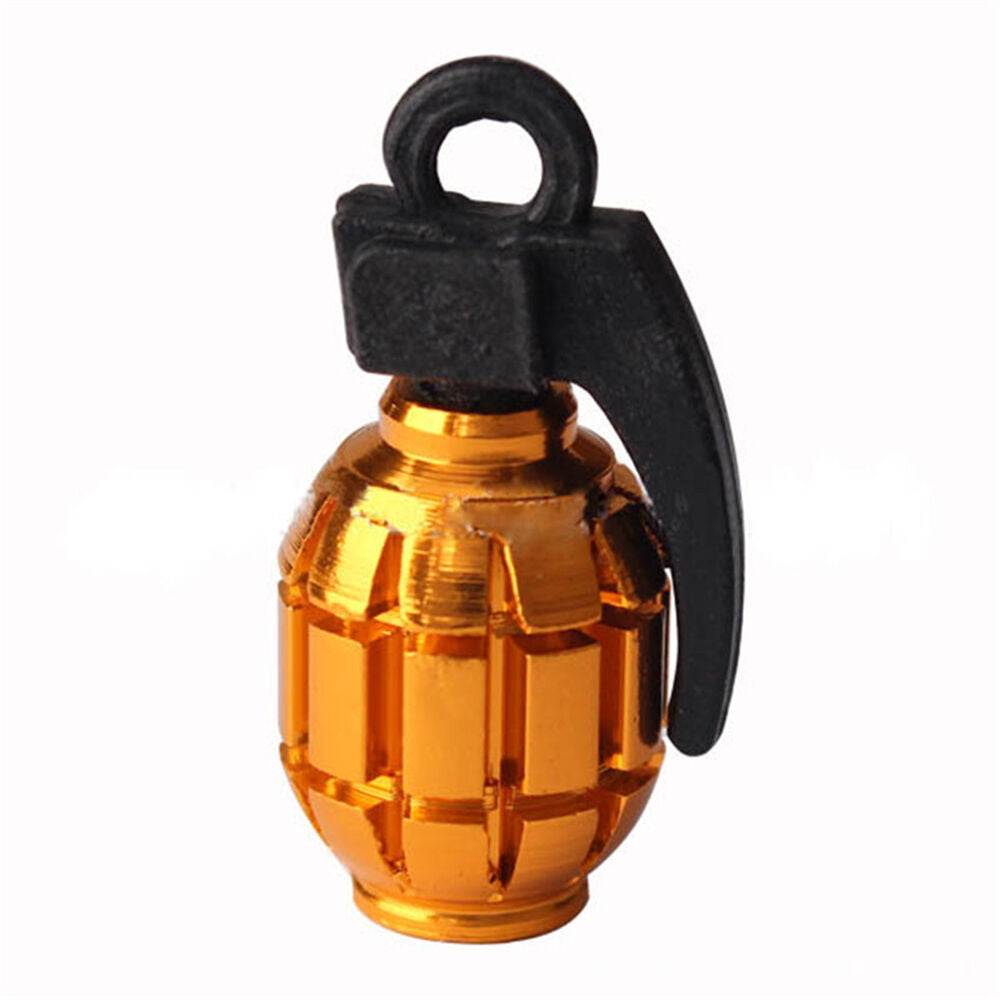 4pcs Car Truck Auto Grenade Crown Air Port Cover Tire Rim Valve Wheel Stem Caps