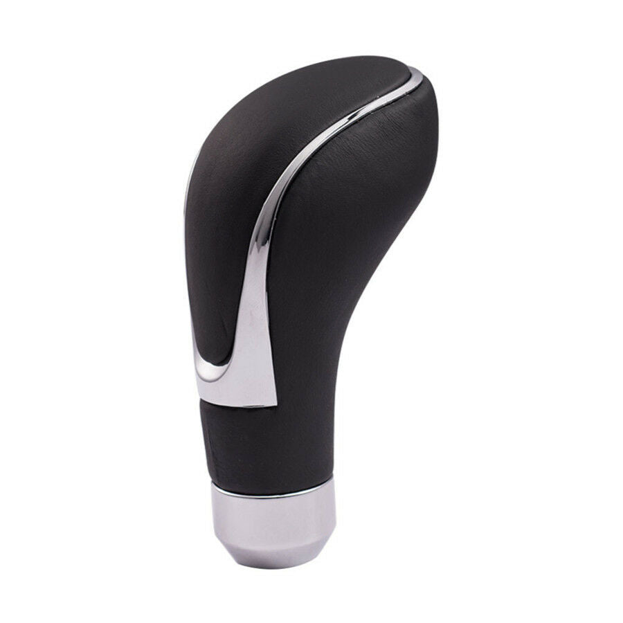 Universal Black PU Leather Car Manual Transmission Gear Shift Knob Shifter Lever
