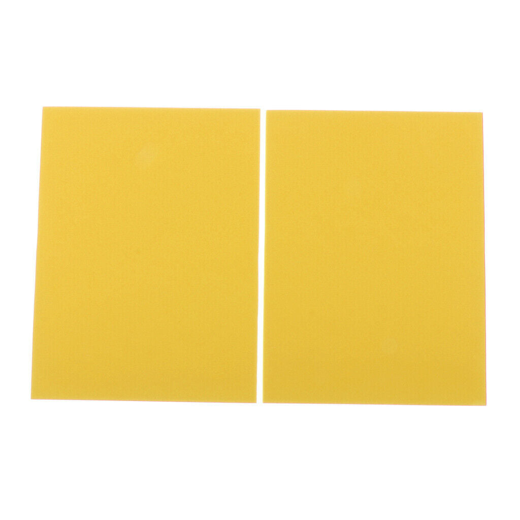 2pcs Fly Tying Foam 3mm Thick EVA Foam Sheet Floating Tying Materials Yellow