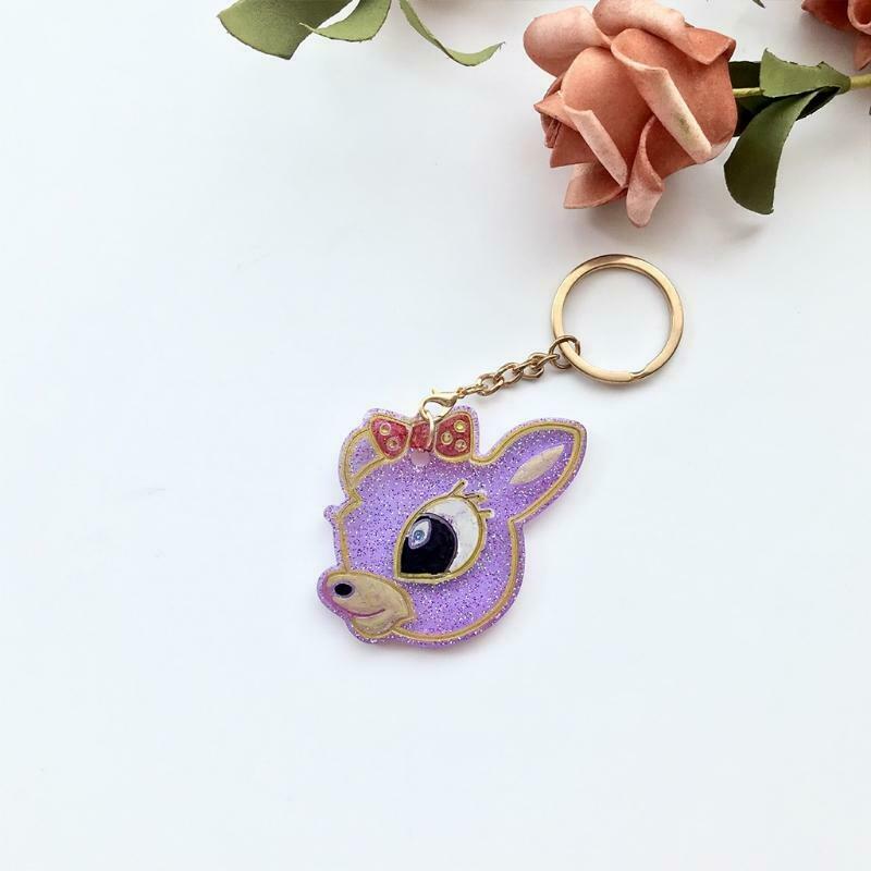 Diy Fawn Keychain Mold Epoxy Crystal Silicone Mold Customized Mold for Gift