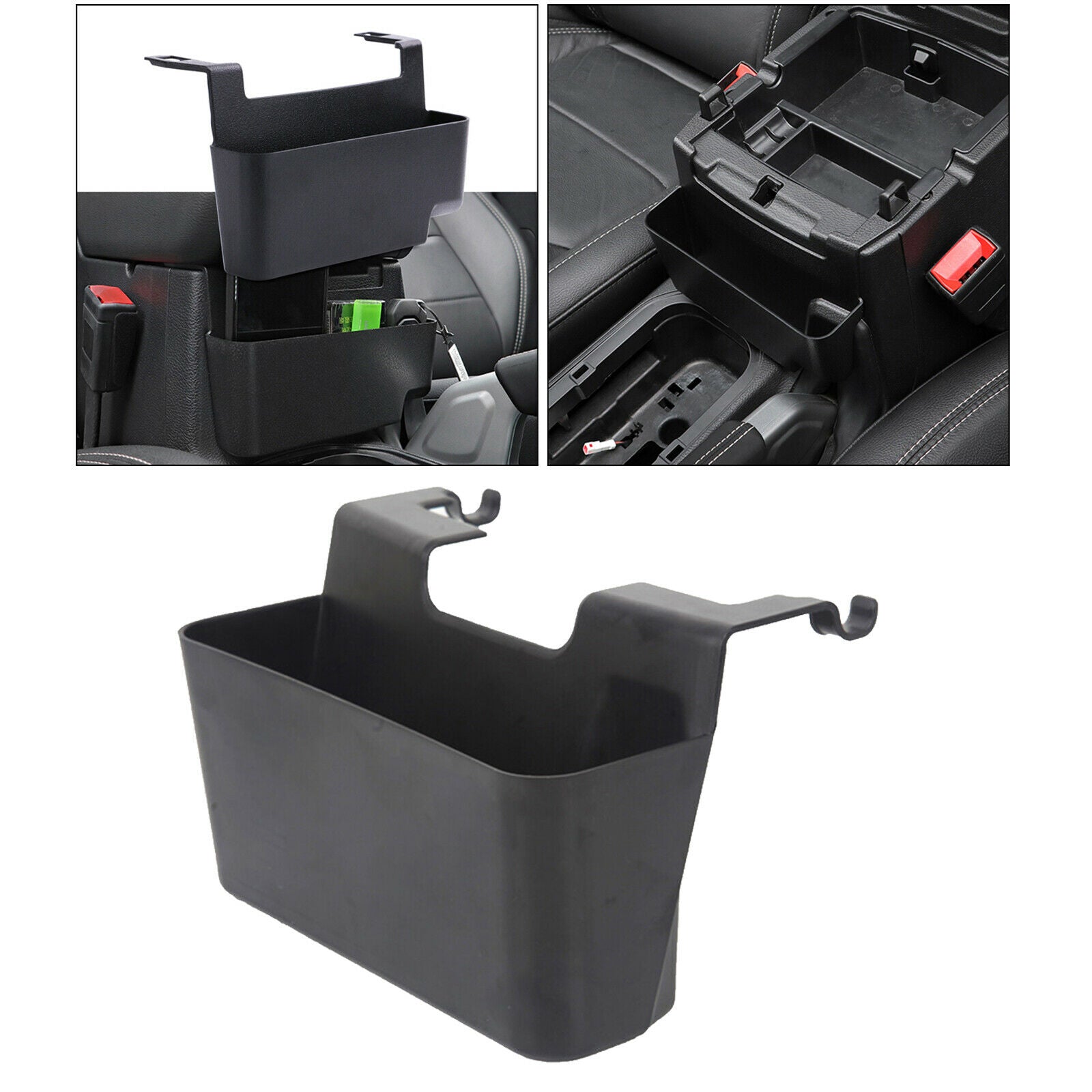 Armrest Storage Box Tray for Jeep Wrangler JK Interior Accessories Black