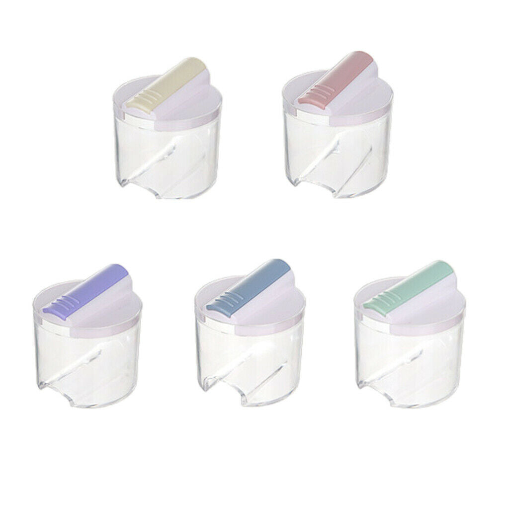 5 X Plastic Sugar Bowl Salt Storage Box Spice Tin