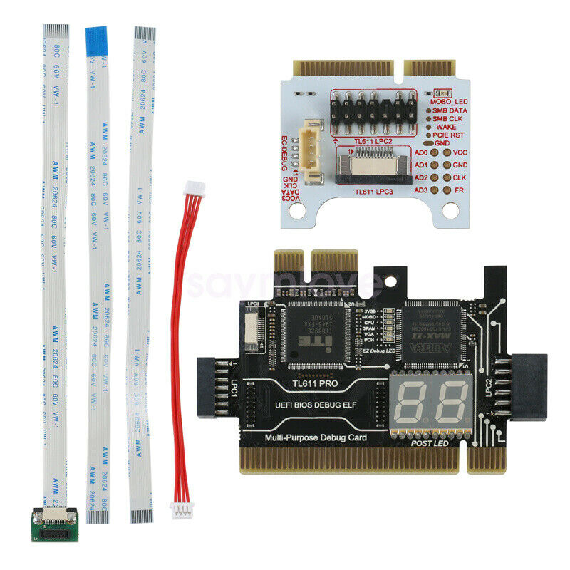 TL611 Pro LPC-DEBUG Test Card + 2 Adapters LPC-Debug Post Card Set