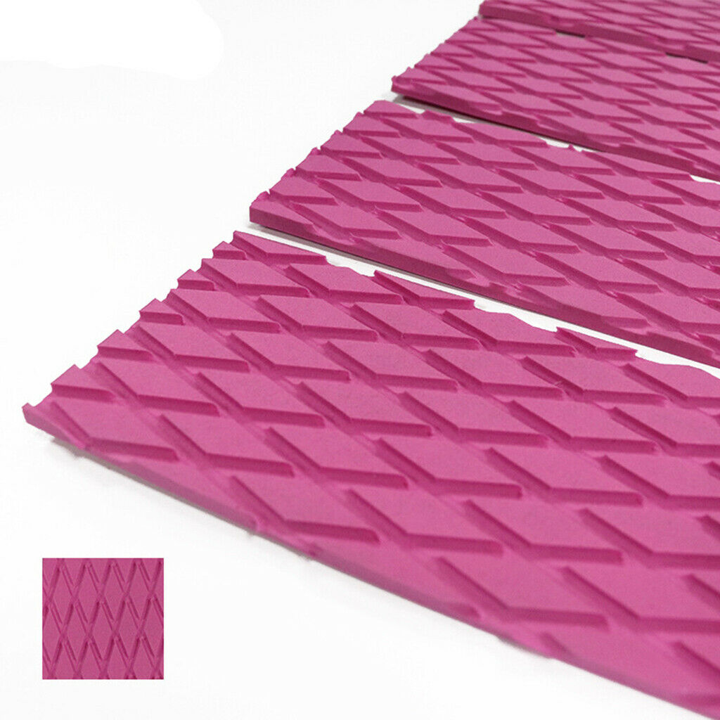 Non- Surfboard Traction Pad Deck Mat EVA Foam for Skimboard - Pink, 31x8CM