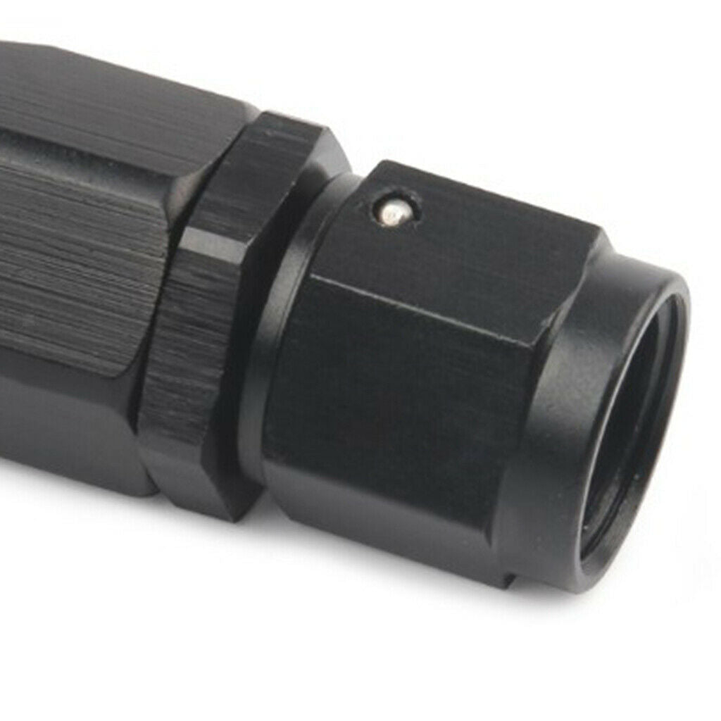 Universal Reusable Anoized AN 6 6AN Straight Black 0 Degree AN6 Hose End