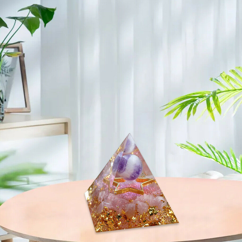 Ogan Energy Pyramid Crystal Pyramid for Home Living Room Office Decorations