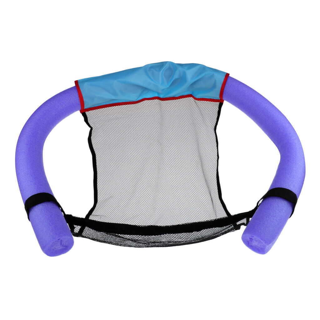 Swimming Pool Seat Noodle Sling Float Chair Net Amazing Bed Water - Purple, 6.5