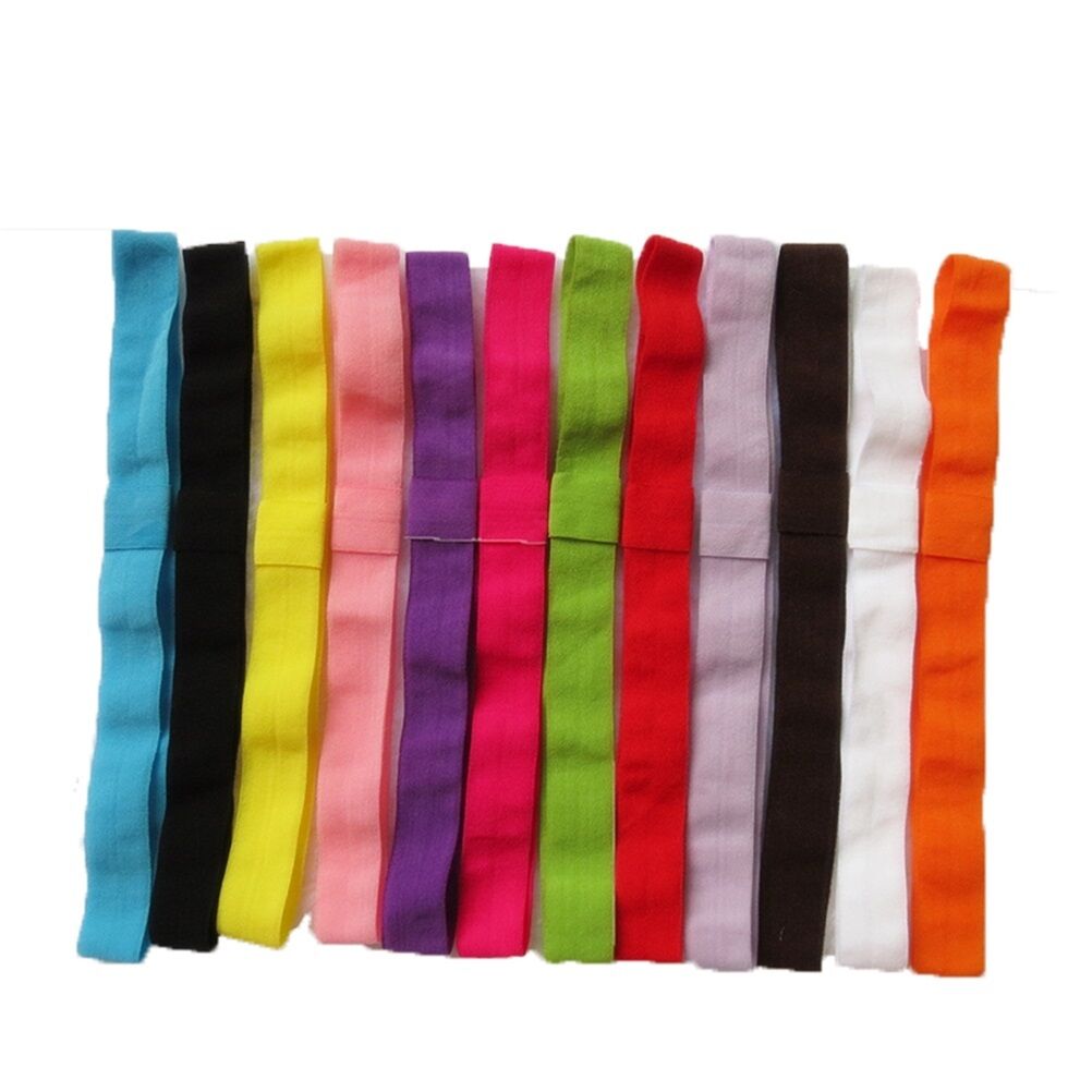10Pcs Kids Baby Girls Elastic Headband Cotton Headwear Hairband Hair Ban.l8