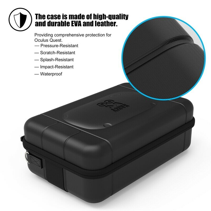 Travel Carrying Case for Quest VR Glasses Gaming Headset Contact Controllers AE9