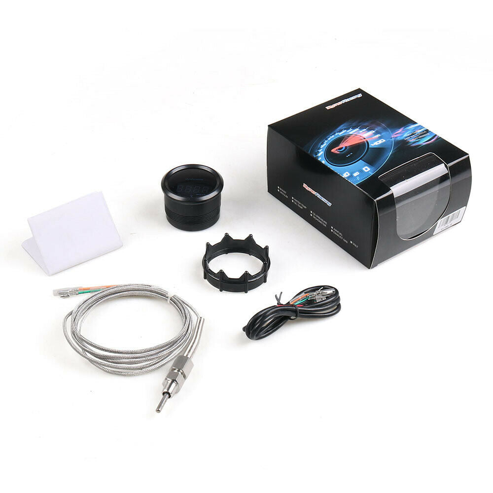 2" 52mm Exhaust Gas Temperature Gauge Led EGT EXT Gauge Car Meter With Sensor