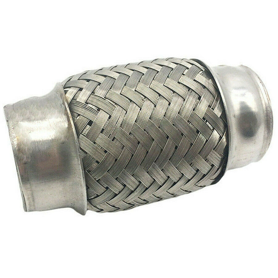 1.5" x 4"Exhaust Flex Pipe SS304 Stainless Steel Double Braid Flexible Universal