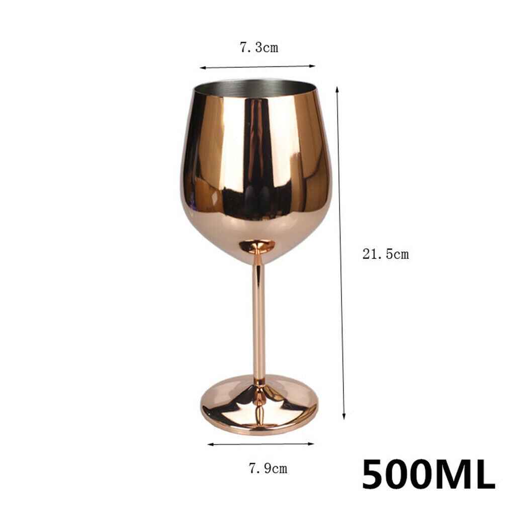 Stainless steel wine glasses red wine goblet 500ml