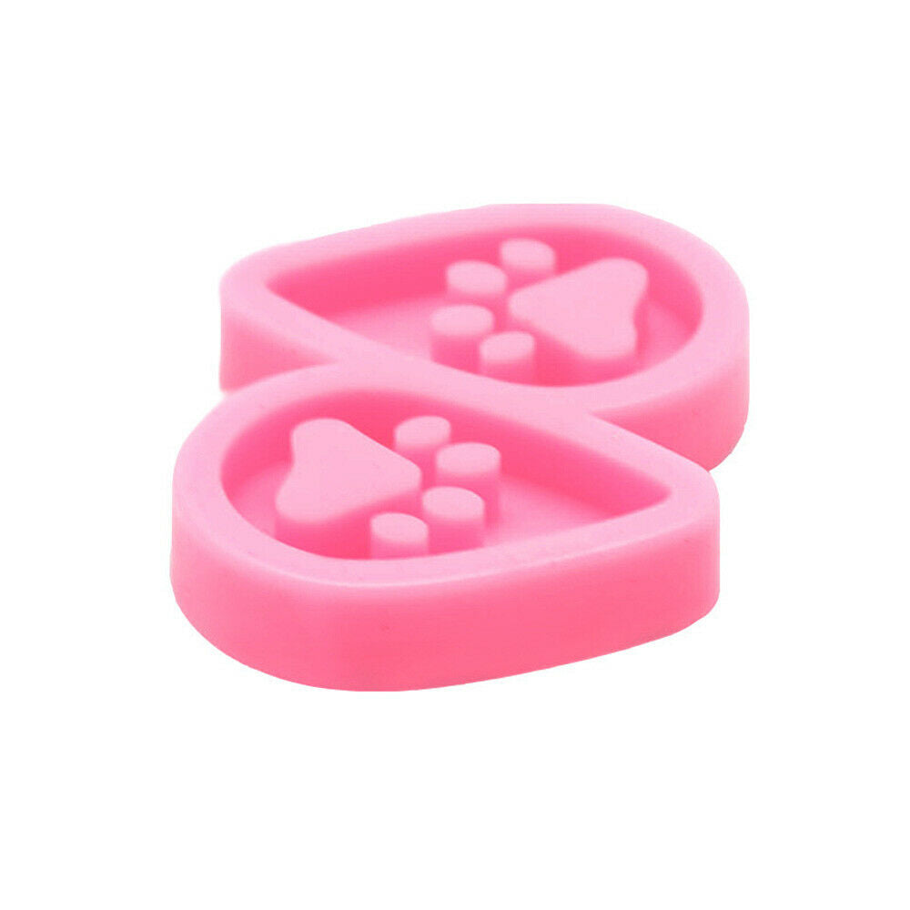 Cute Paw Tear Drop Earrings Silicone Mold Jewelry Keychain Pendant Epoxy Casting