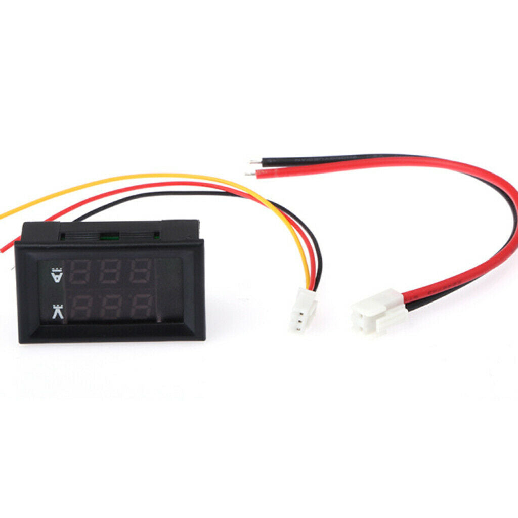 Digital Current Tester Multimeter DC 100V Volt 2A Ampere Battery Monitor Gauge