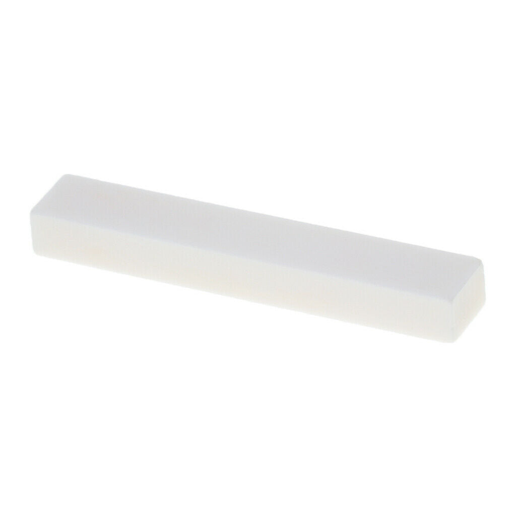 Classical Guitar Uncarved Bone Bridge Nut Guitar Instruments Parts White