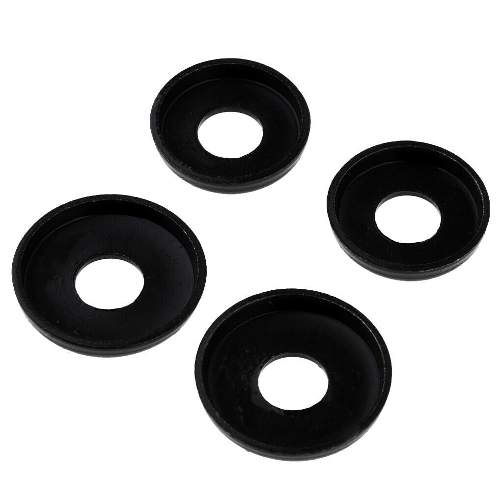 2 pairs of skateboard longboard replacement cups, black