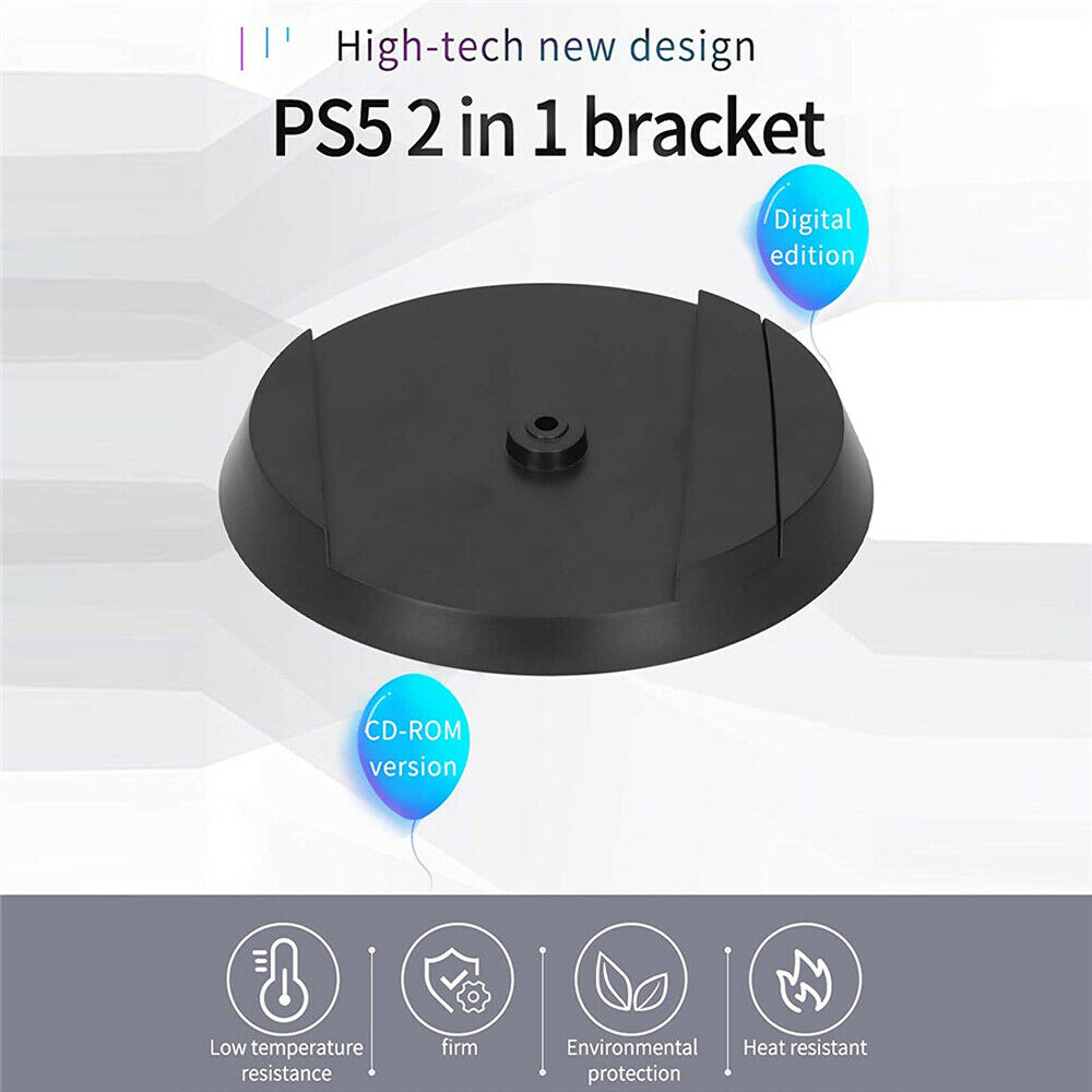 for PS5 Console 2 in 1 Vertical Stand Game Console Holder Base