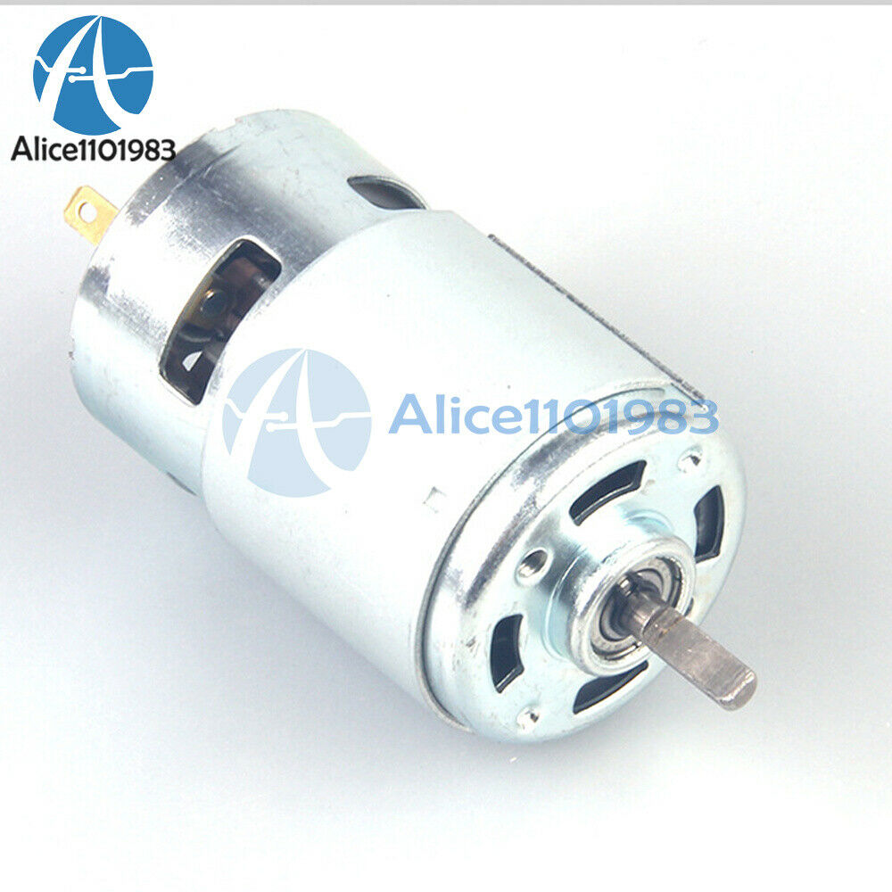 DC 12V High Speed Motor 775 12000RPM Large Torque Ball Bearing Shaft Tools