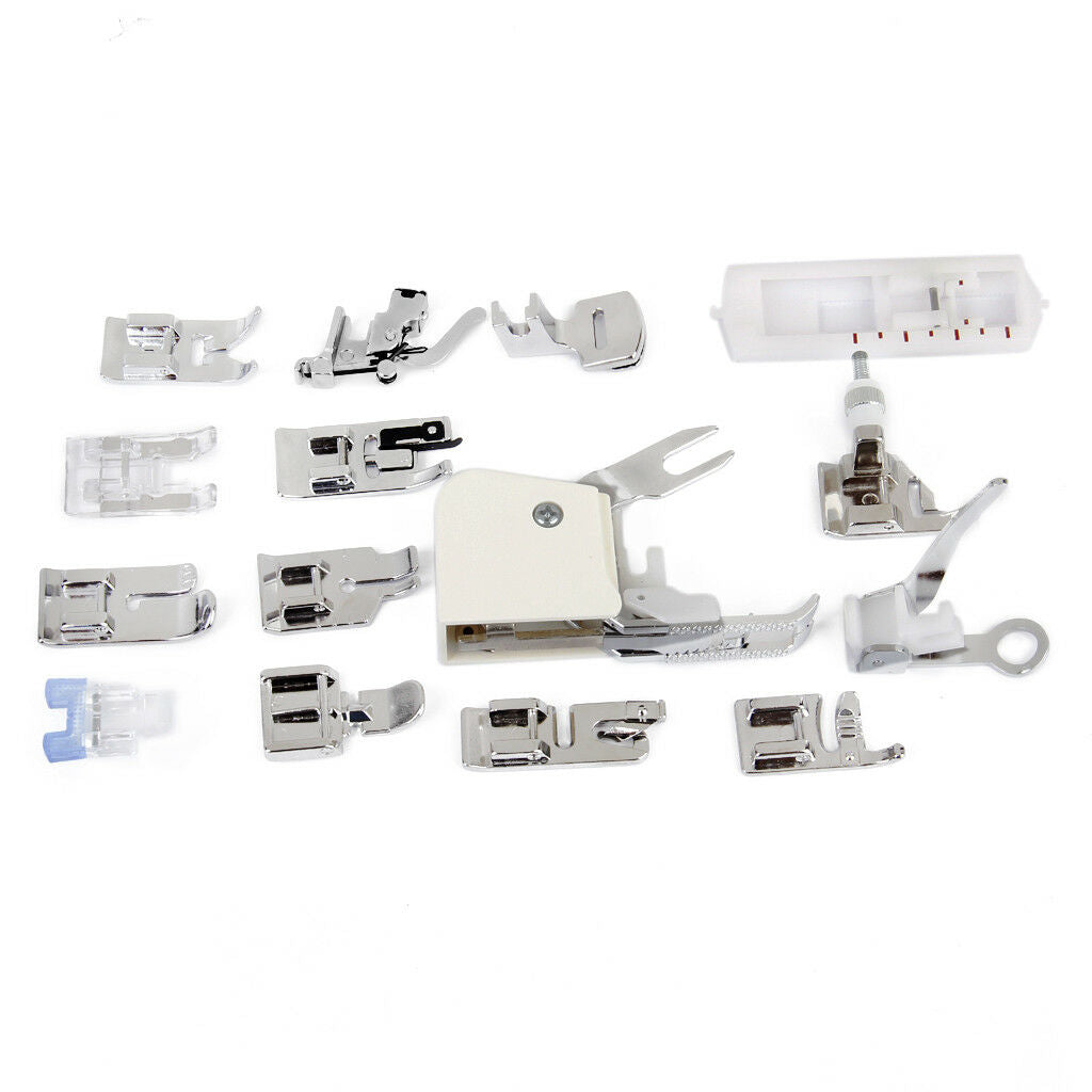 15pcs Presser Foot Feet Sewing Machine Part Accessories for Brother Singer