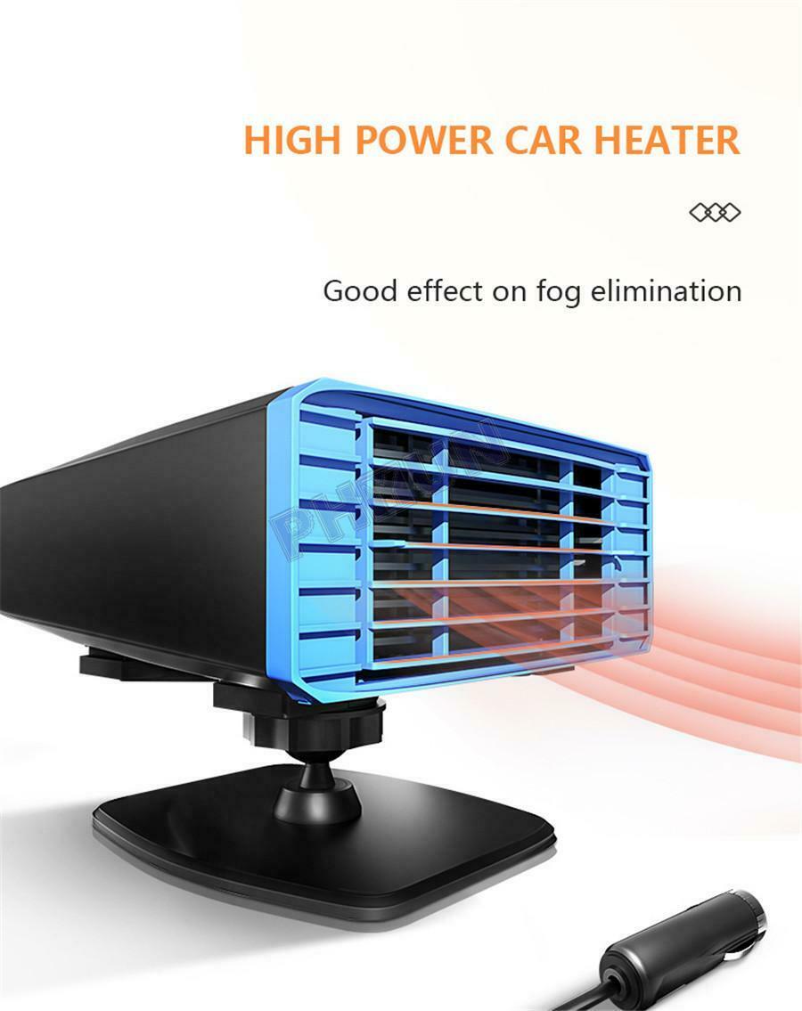 120W Car Truck Heater & Cooler Demister Defroster 2 in 1 Windshield Hot Warm Fan