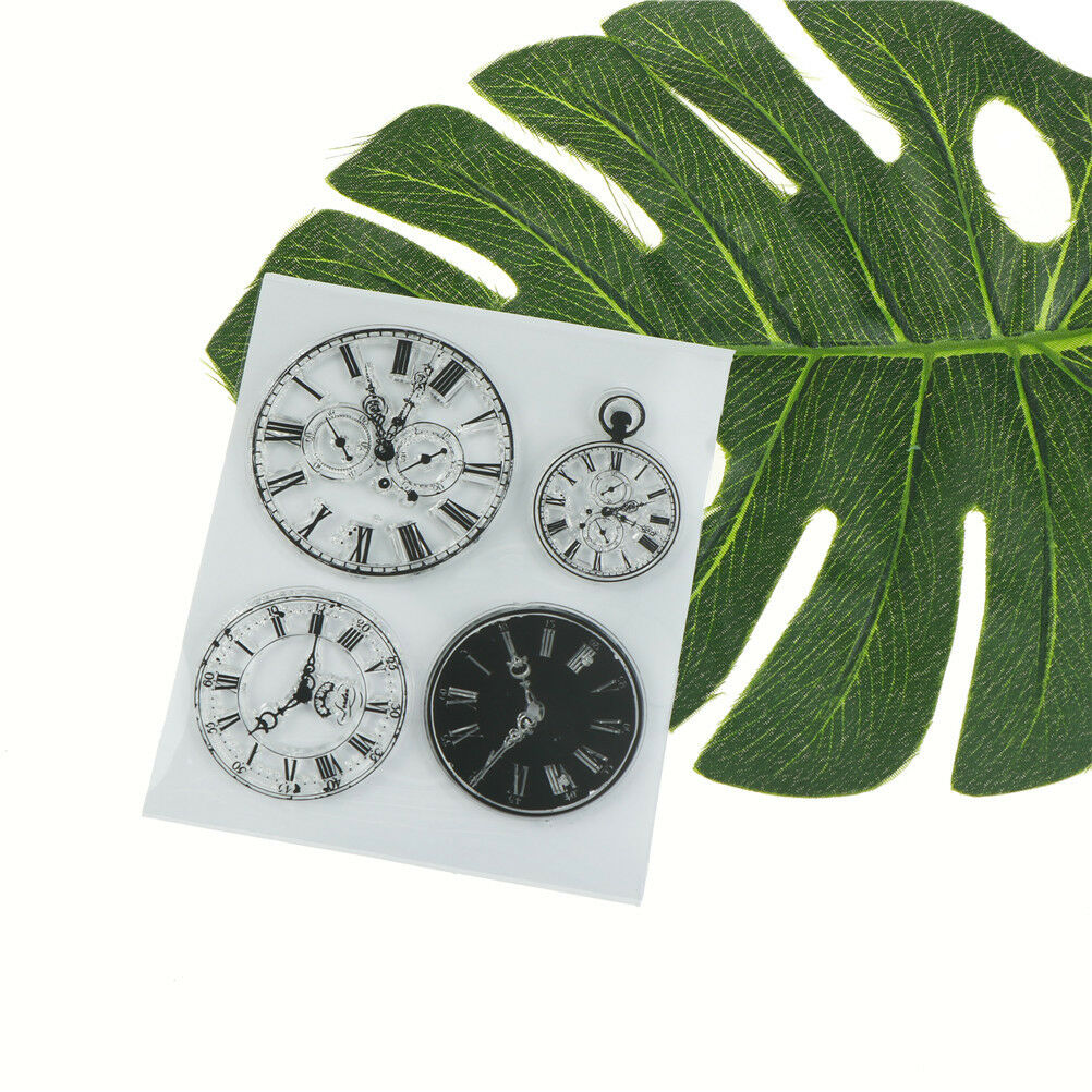 Clocks and watches transparent silicone clear rubber stamp cling diary de.l8