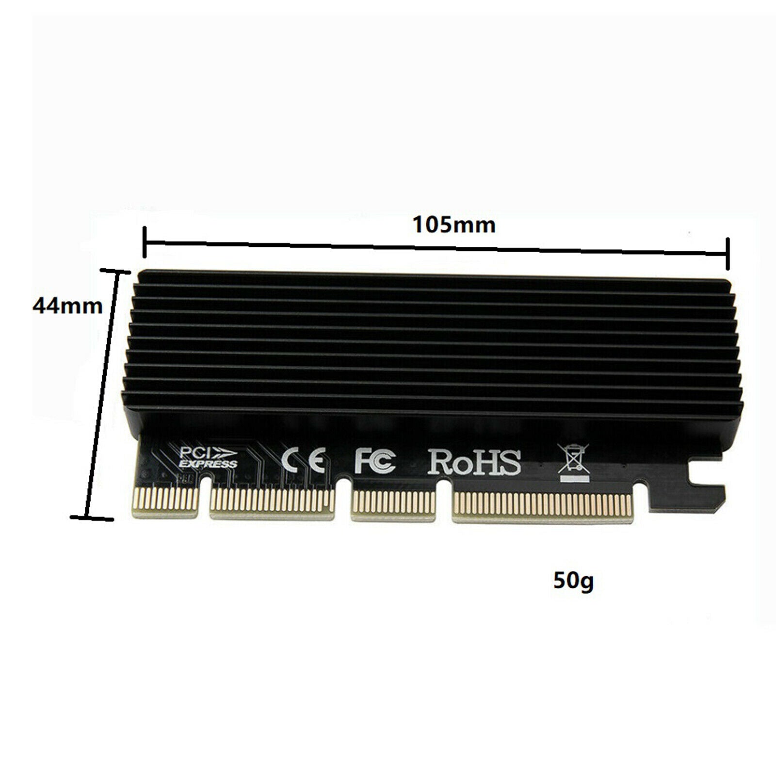 M.2 NVMe Adapter PCIe SSD PCI-e x4x8x16 Adapter Card with Heat Sink for 2280