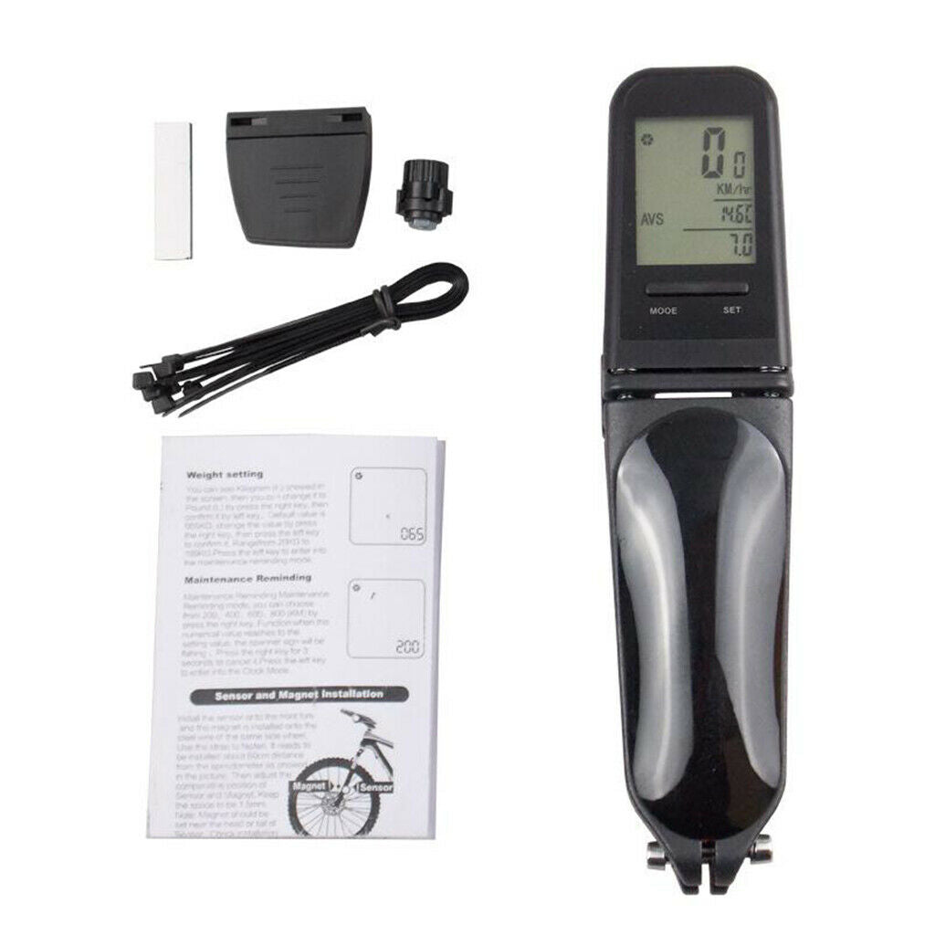 Bike Bicycle Speedometer MTB Digital Odometer Cycle Computer Waterproof