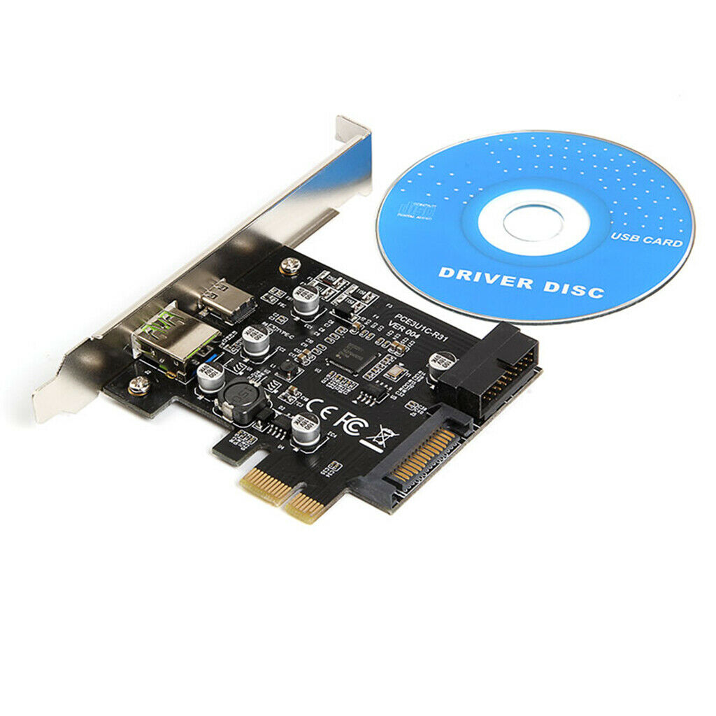 USB 3.1   Card 1x USB C 1x USB A Internal 19-pin USB Header