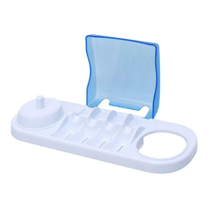 Electric Toothbrush Plastic Stand Charging Station with 4 Brush Head Holder Box