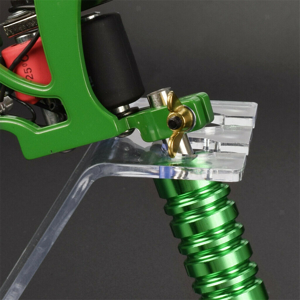 Acrylic Tattoo Machine Gun Holder Stand Supply for Body Art Supply Clear
