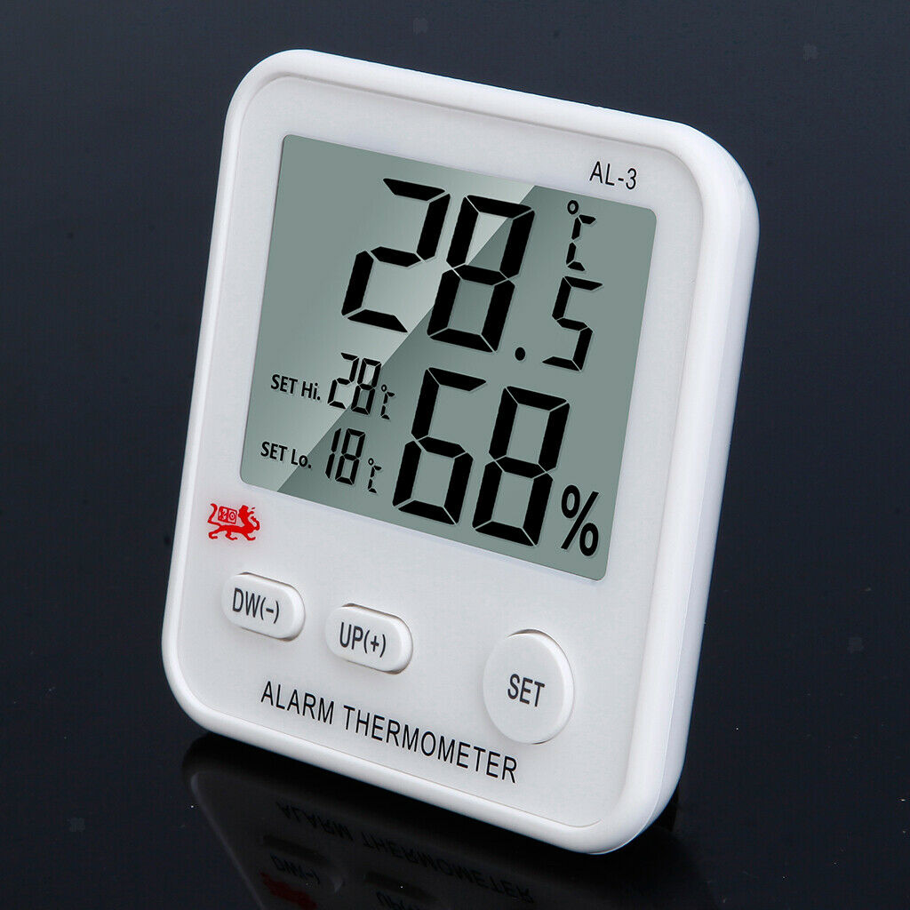 Digital Freezer/Fridge Thermometer with Alarm and Max Min Temperature Display