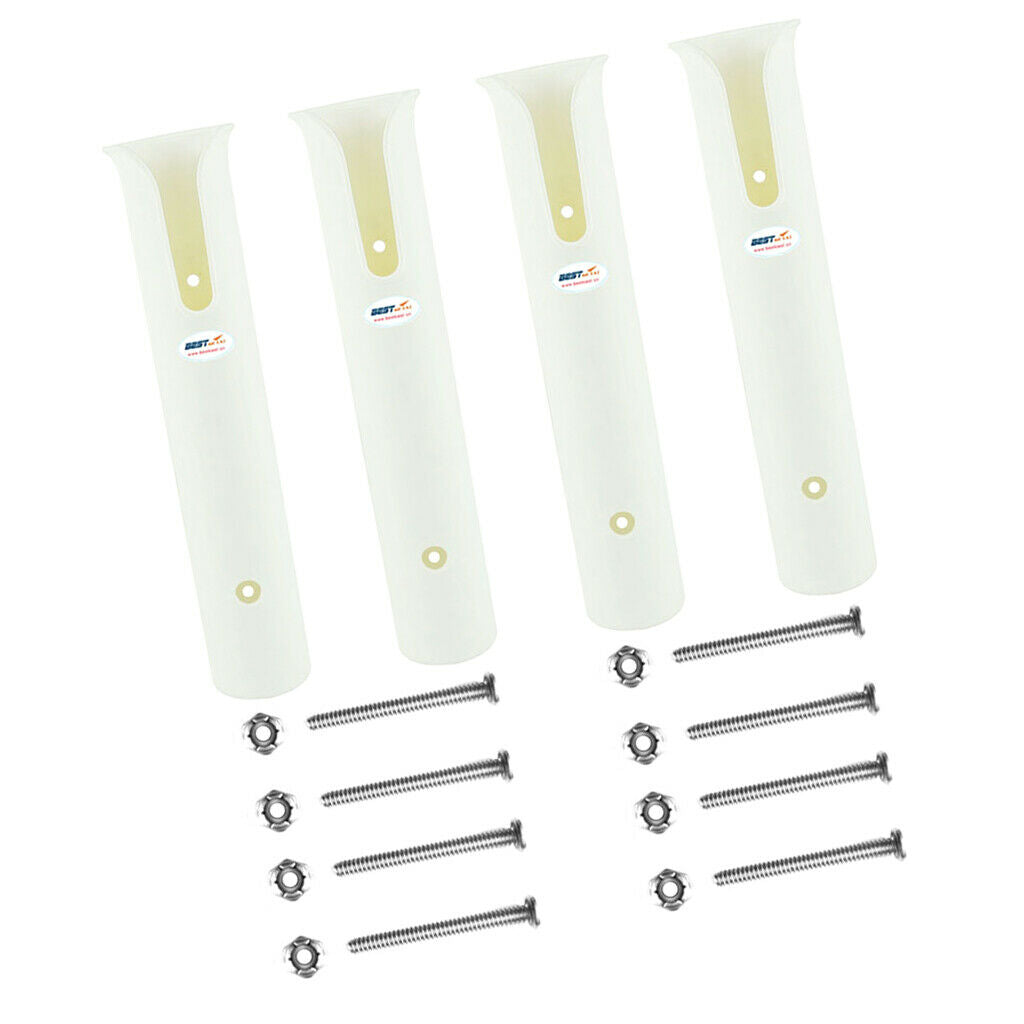 4x Fishing Rod Holder (Holds 4 Rods) Reel Storage with Screws - 270mm Long -